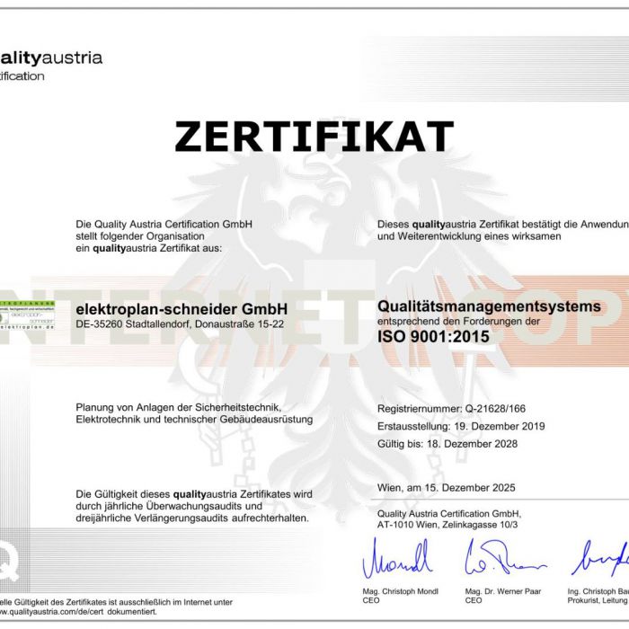 BHE Qualitätsmanagement 2025-2028